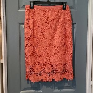 White House Black Market Pencil Skirt with overlay